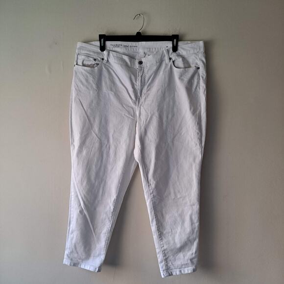 Talbots Women's White Flawless Girlfriend Ankle Jeans - Size 22W - Picture 3 of 10